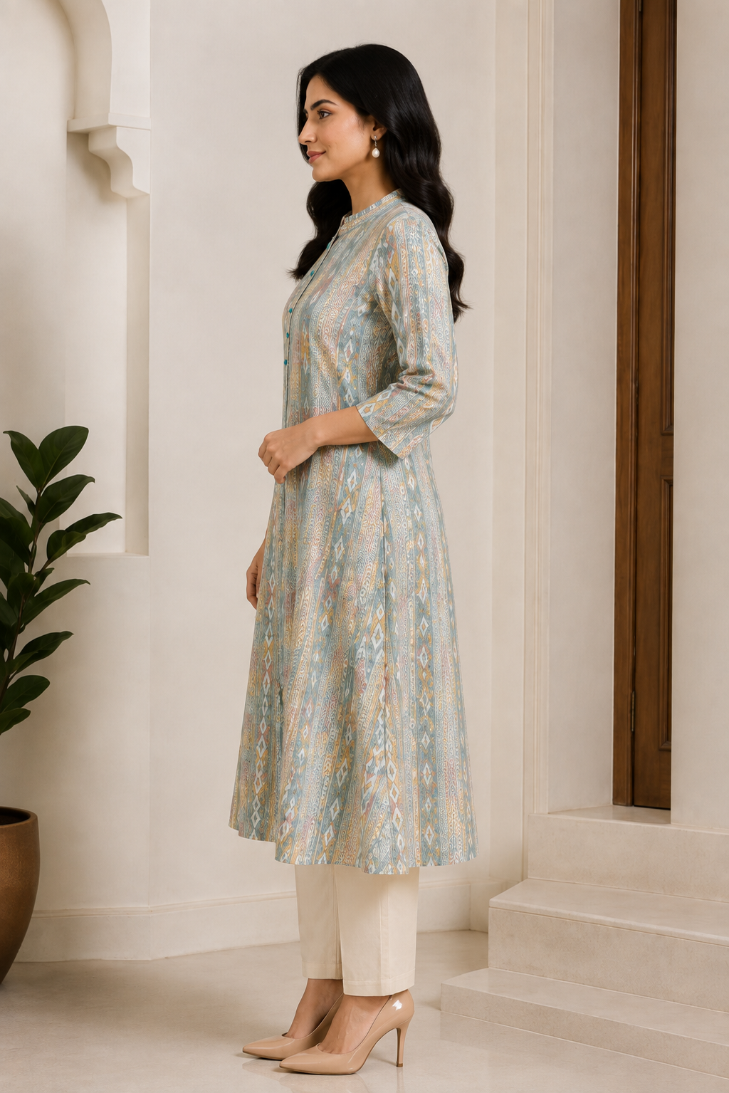 Soft Mal Cotton Contemporary Printed Co-ord set