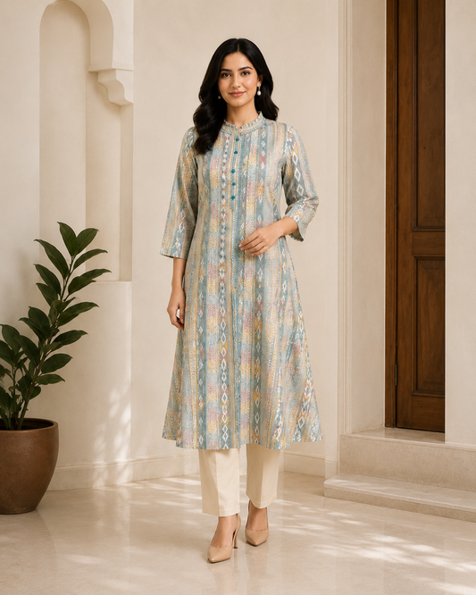 Soft Mal Cotton Contemporary Printed Co-ord set